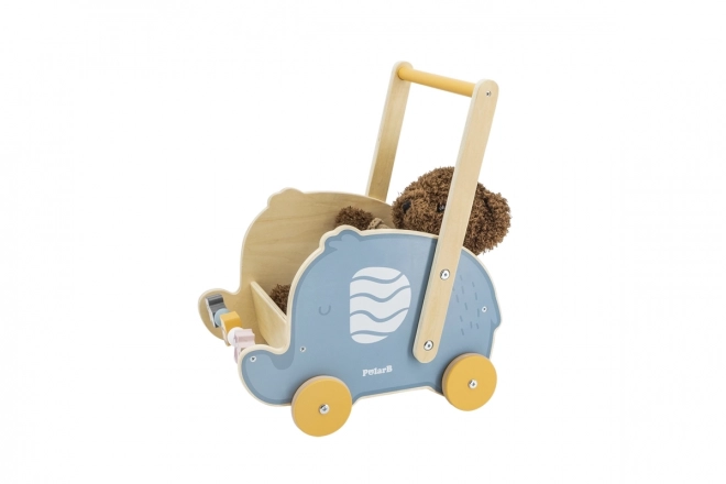 Holzlauflernwagen Elefant