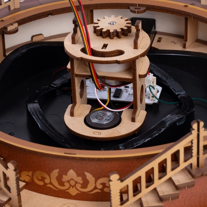 RoboTime 3D Holz-Karussell Spieluhr