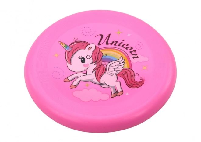 Fliegende Einhorn-Frisbee Scheibe Rosa 20cm