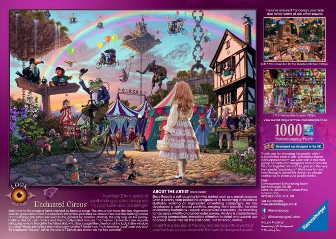 Ravensburger Puzzle Verzauberter Zirkus 1000 Teile