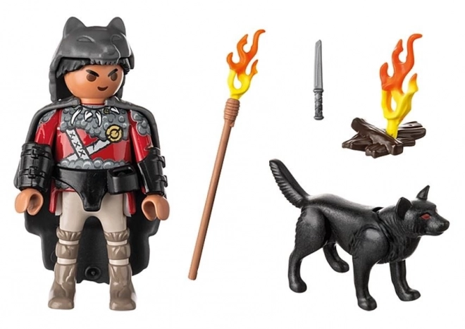 Playmobil Krieger mit Wolf