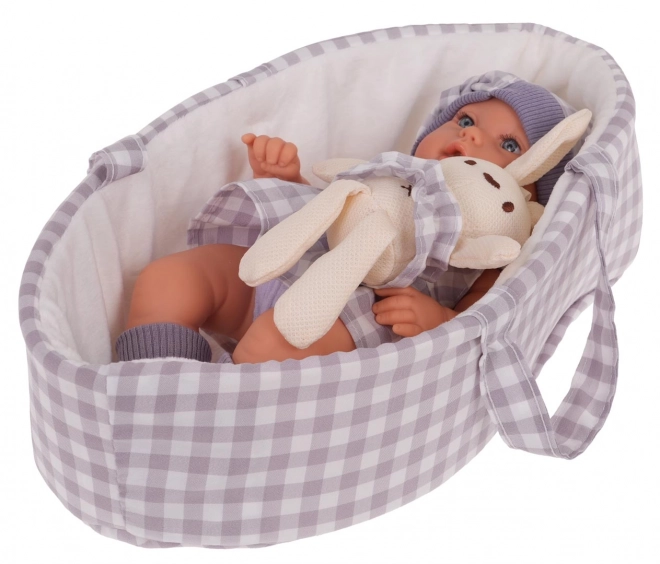 Puppen-Set Baby mit Zubehör Lila