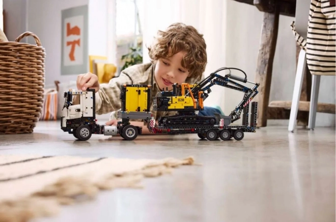 Lego Technic Volvo FMX Lastwagen und EC230 Elektrische Bagger