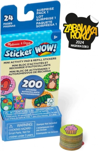 Sticker WOW – Ersatzkartusche + Mini-Büchlein – Überraschung