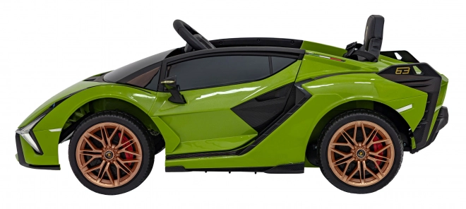 Lamborghini SIAN Kinderauto mit Batterie und Fernbedienung – Grün