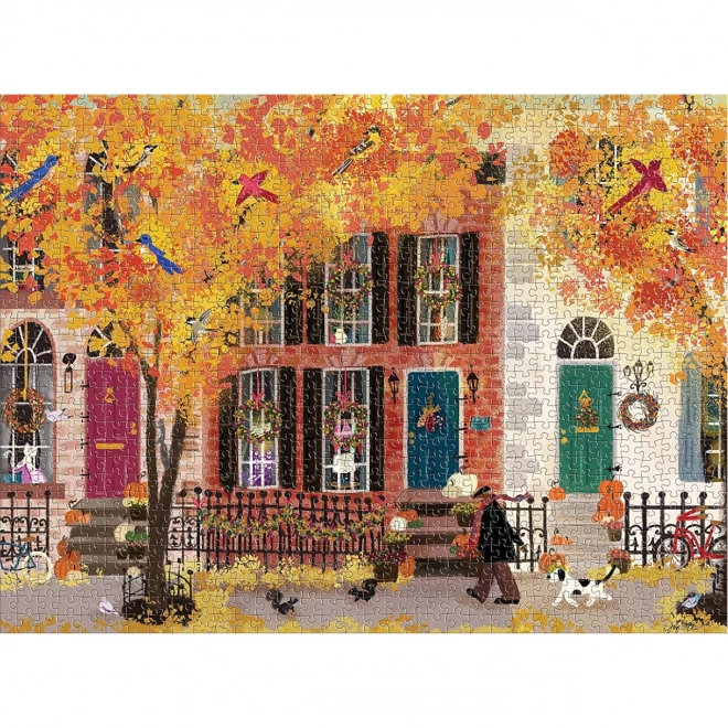 Herbst im Viertel Puzzle 1000 Teile