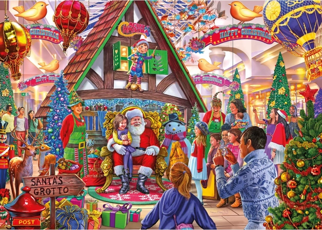 Gibsons Puzzle Besucht den Weihnachtsmann 1000 Teile