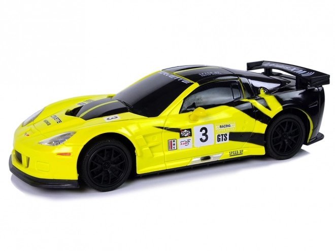 Zubehör Sportwagen R/C Modellauto Gelb CORVETTE C6.R