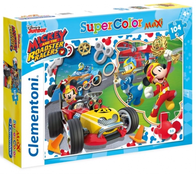 Mickey Mouse Rennbahn MAXI Puzzle 104 Teile