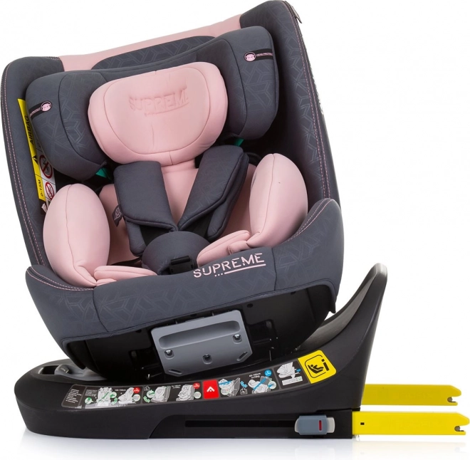 Chipolino Autokindersitz Supreme i-Size 360° Flamingo