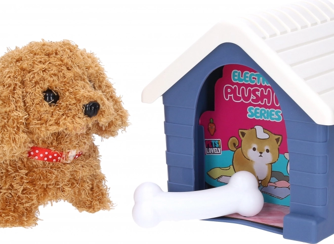 Interaktiver Hund mit Hundehütte 15 cm