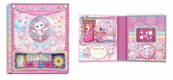 Scrapbook-Dekorationsset Pecoware - Ballettkatze