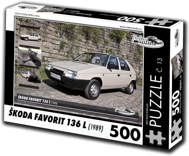Puzzle RETRO-AUTA Škoda Favorit 136 L 500 Teile