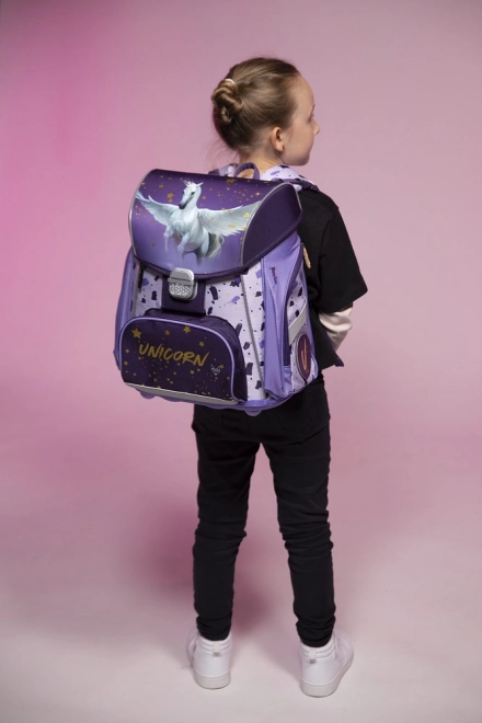 Schulrucksack Premium Einhorn-Pegasus