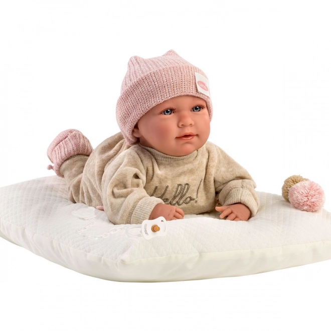 Baby Puppe Mimi mit Kissen 42 cm