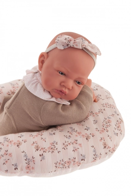 Realistische Puppe Baby mit Weichem Stoffkörper - 42 cm