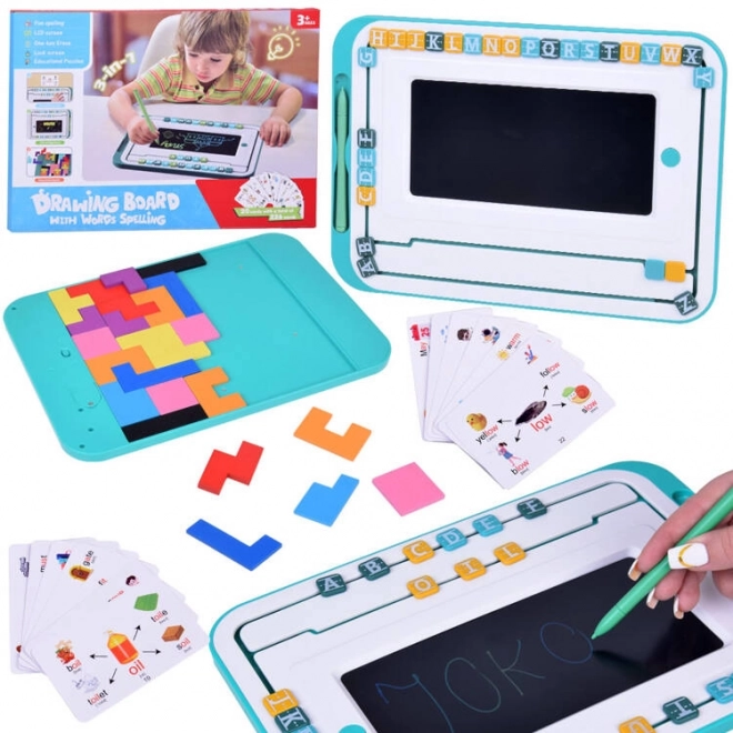 Lernset 3-in-1 LCD Tafel Englisch lernen