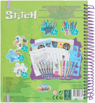 Malbuch und Aktivitäten mit Stitch