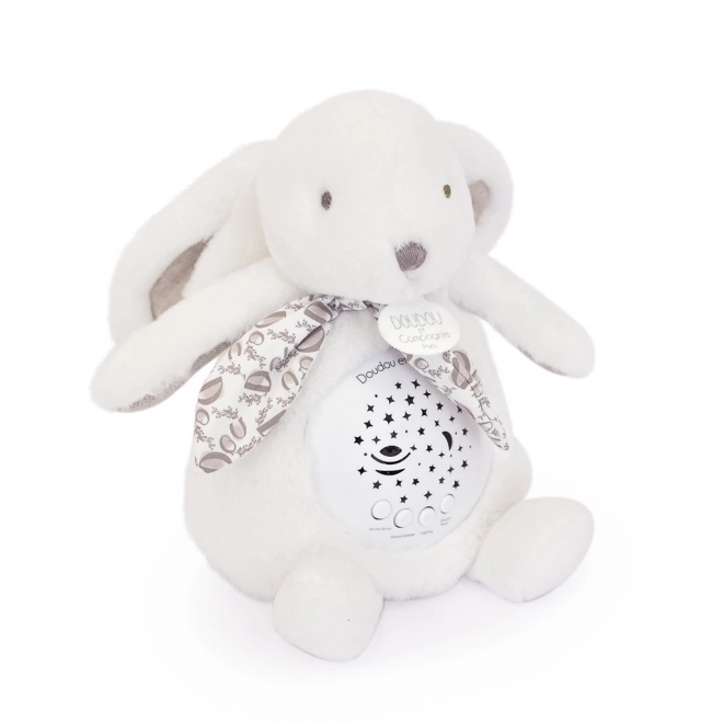 Doudou Spieluhr mit Projektion Hase Weiß