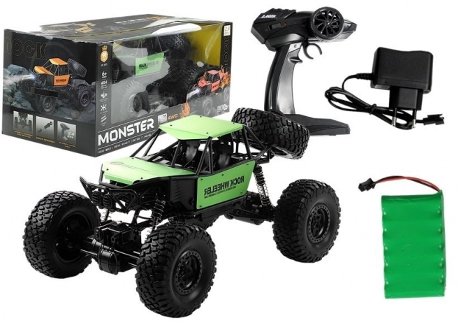 Großer Ferngesteuerter Monster Truck auf Federn Grün