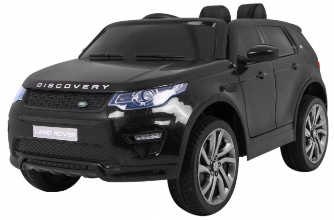 Land Rover Discovery für Kinder schwarz + Fernsteuerung + 5-Punkt-Sicherheitsgurte + Sitzverstellung + EVA + MP3 LED