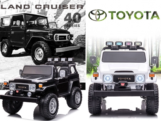 Elektrisches Kinderauto Toyota Land Cruiser – Schwarz