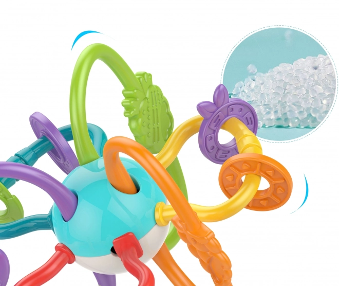 Kinder sensorisches Spielzeug Rassel und Beißring 2-in-1 Woopie