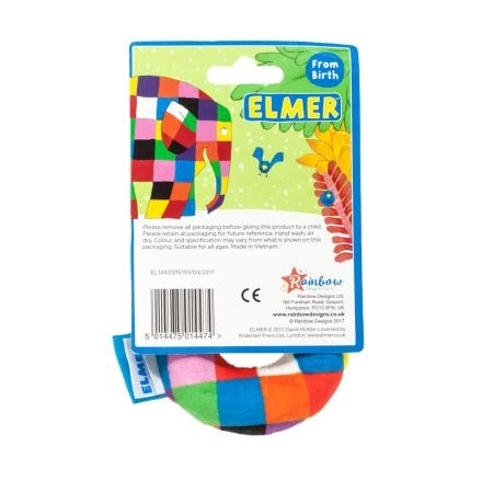 Regenbogen Rasselring Elmer