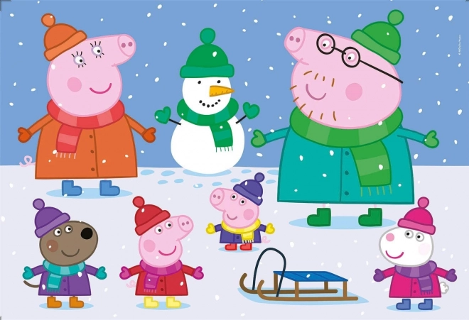 Peppa Pig Winter Maxi Puzzle 104 Teile