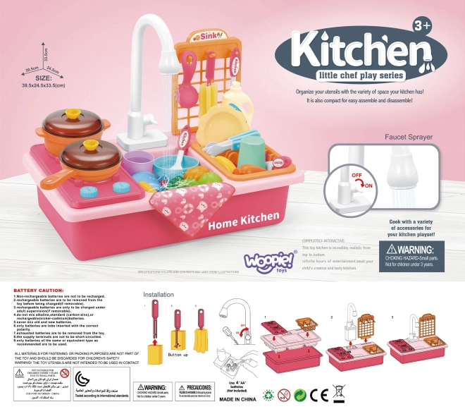 Küchenspüle 2-in-1 Kinderküche von Woopie