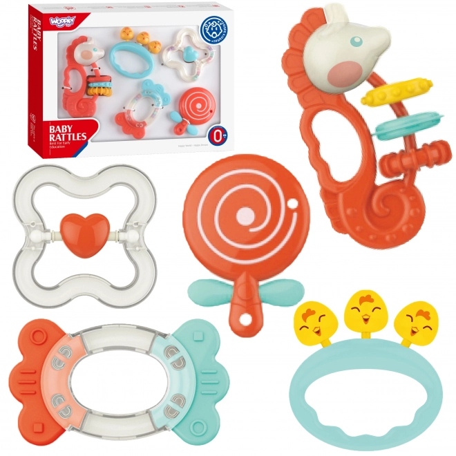 Woopie Baby Beißring Rasselset für Babys
