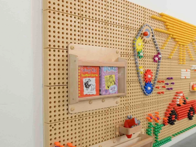 Masterkidz Holz Box für Gegenstände 40 cm - Wissenschaftlich-kreative Tafel STEM