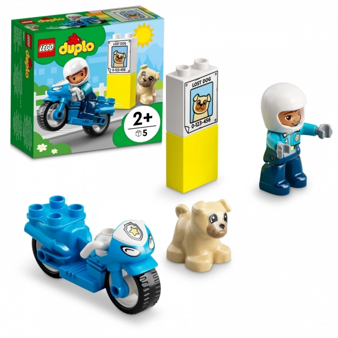 Lego Duplo Stadt - Polizeimotorrad