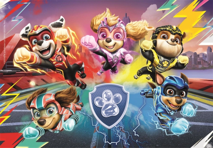 Puzzle 104 Teile PAW PATROL: THE MIGHTY MOVIE von Clementoni