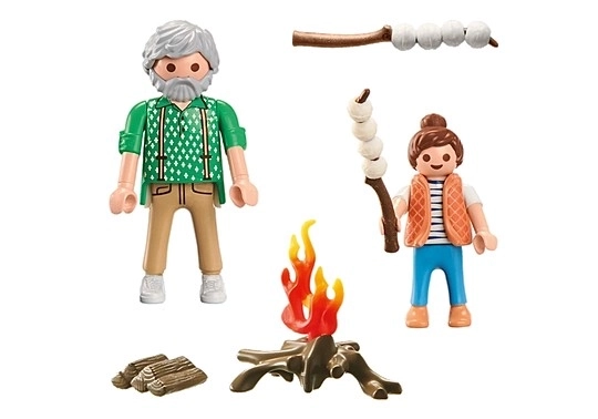 Playmobil Lagerfeuer mit Marshmallows Figuren Set