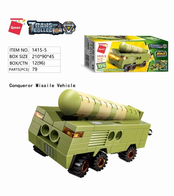 Qman Thunder Expedition Kampfwagen Bausatz 8v1