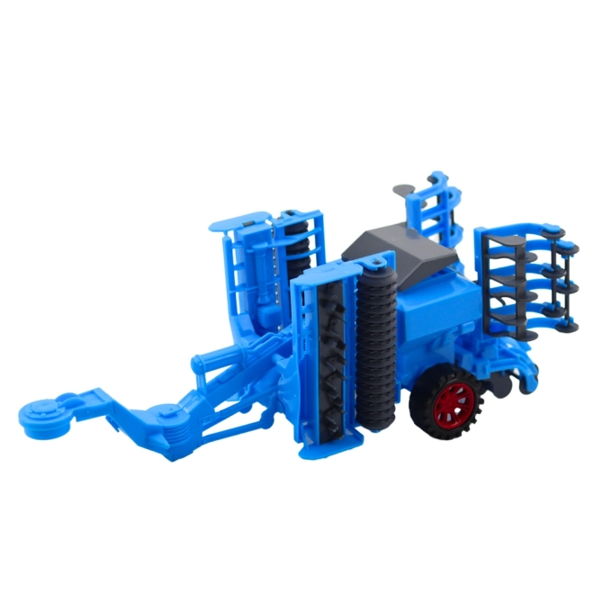 Großer Set Agrartraktor mit Scheibenegge