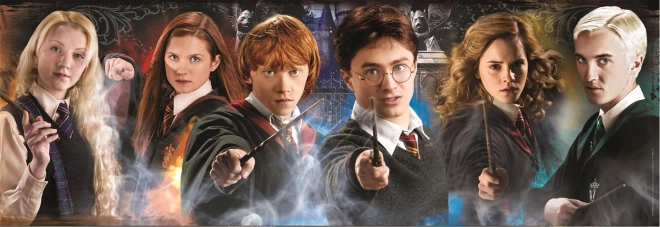 Puzzle 1000 Teile Panorama Harry Potter: Studenten