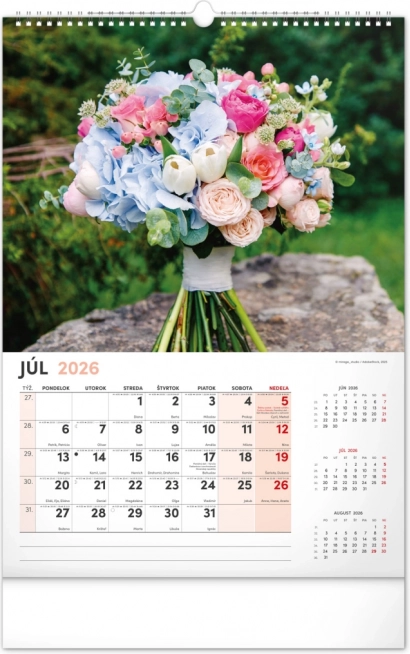 Wandkalender Blumen 2026