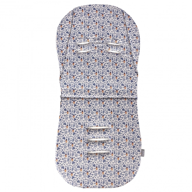 Komfort Memory-Foam Kinderwagenmatte Emoji Beige