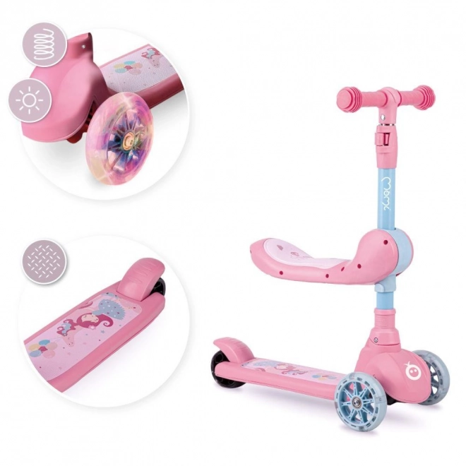 2-in-1 Balancier-Roller MoMi Kiuru Rosa