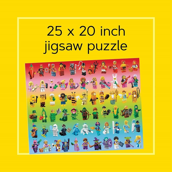 Puzzlespiel LEGO Regenbogen Minifiguren 1000 Teile