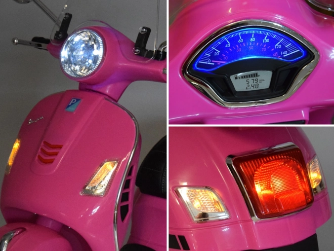 Elektrischer Vespa GTS Super Roller für Kinder – Rosa