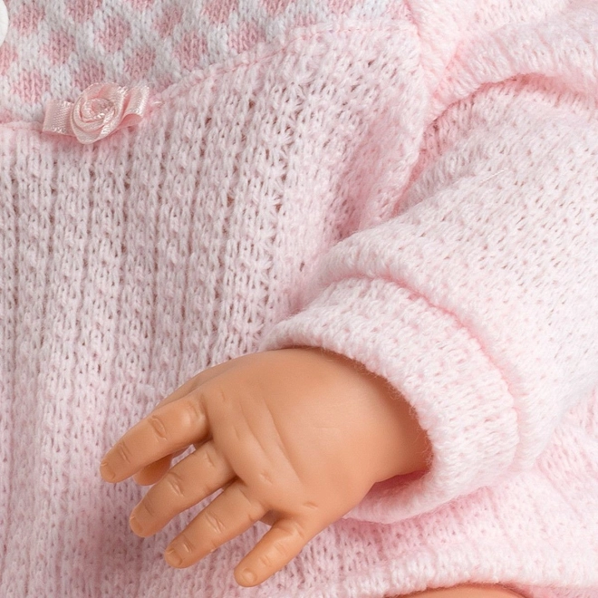Kuschelweiches Strick-Outfit in Rosa