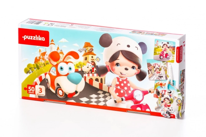 Glückliche Geschichten 3 in 1 Puzzle Set