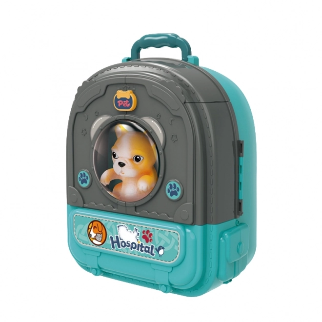 Woopie Tierarzt Rucksack mit Haus und Hund 3in1