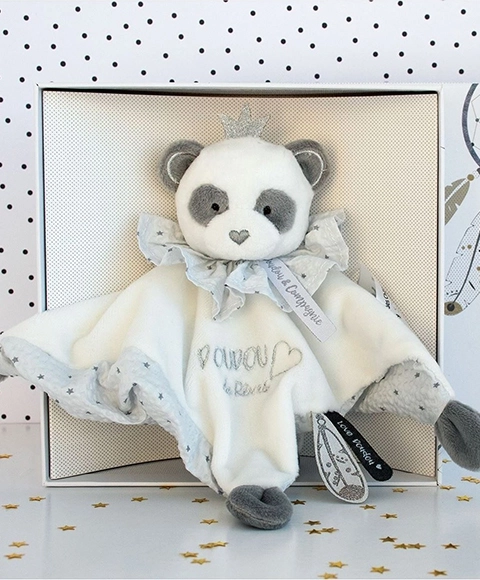 Süßes Panda Kuscheltuch Geschenkset