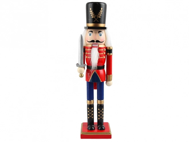 Dekorative Nussknacker Holzfigur Soldat Weihnachten