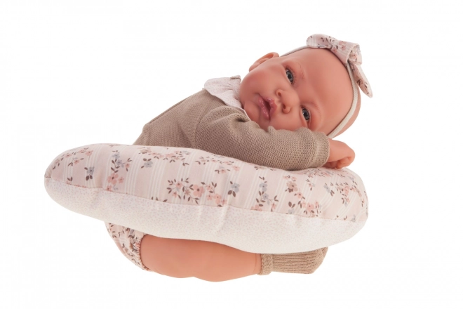 Realistische Puppe Baby mit Weichem Stoffkörper - 42 cm