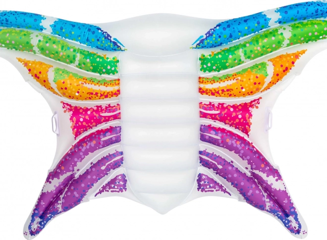 Aufblasbare Luftmatratze Regenbogen-Schmetterling 294 × 193 cm